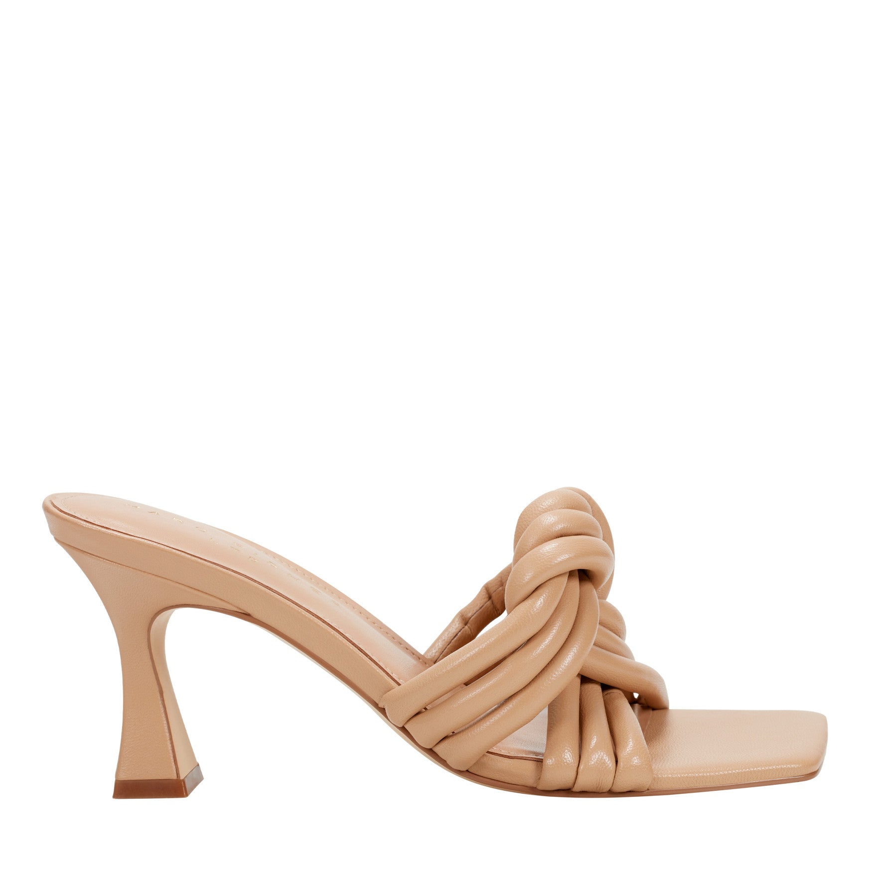Dru Knotted Leather Slide Sandal