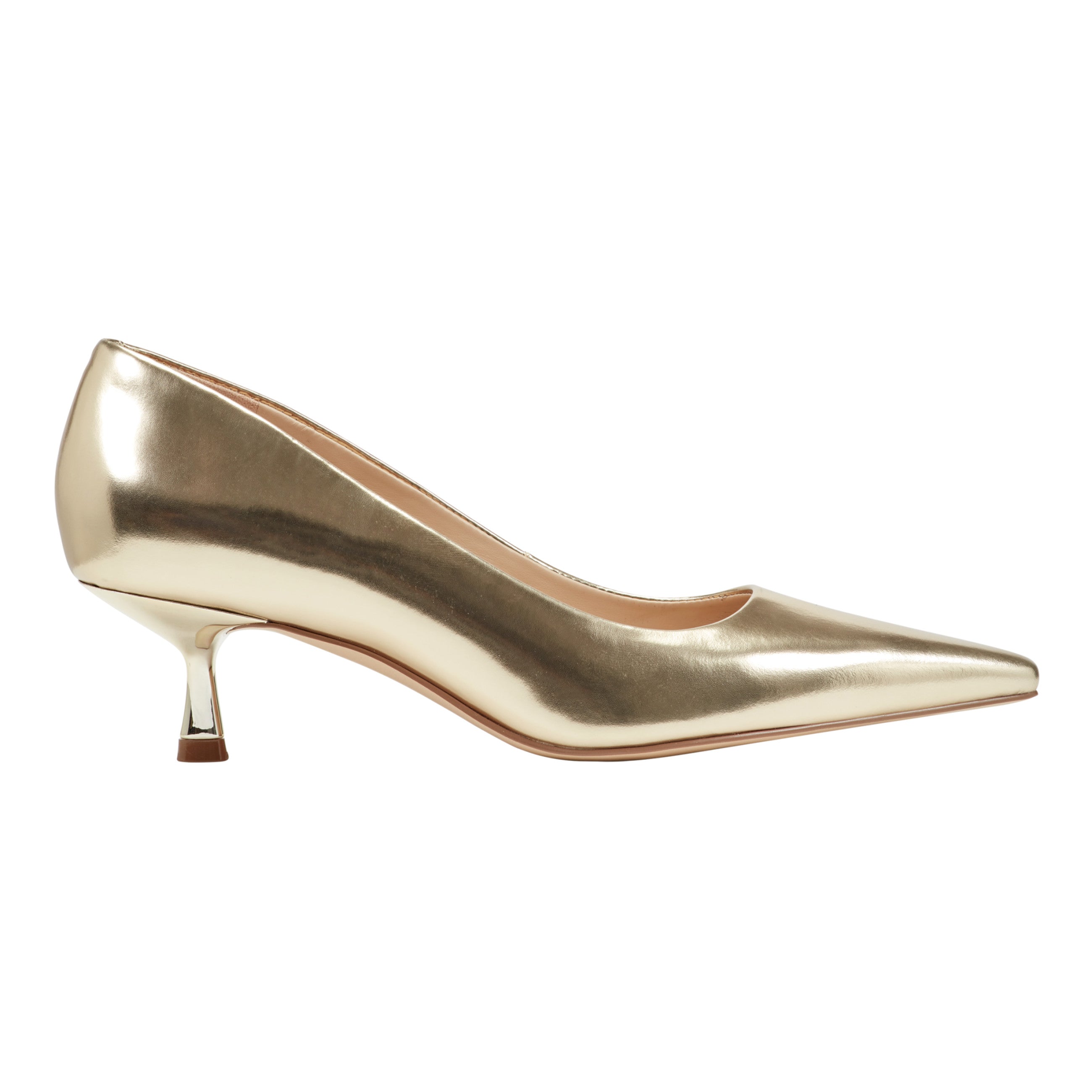 Calynna Leather Kitten Heel Pump