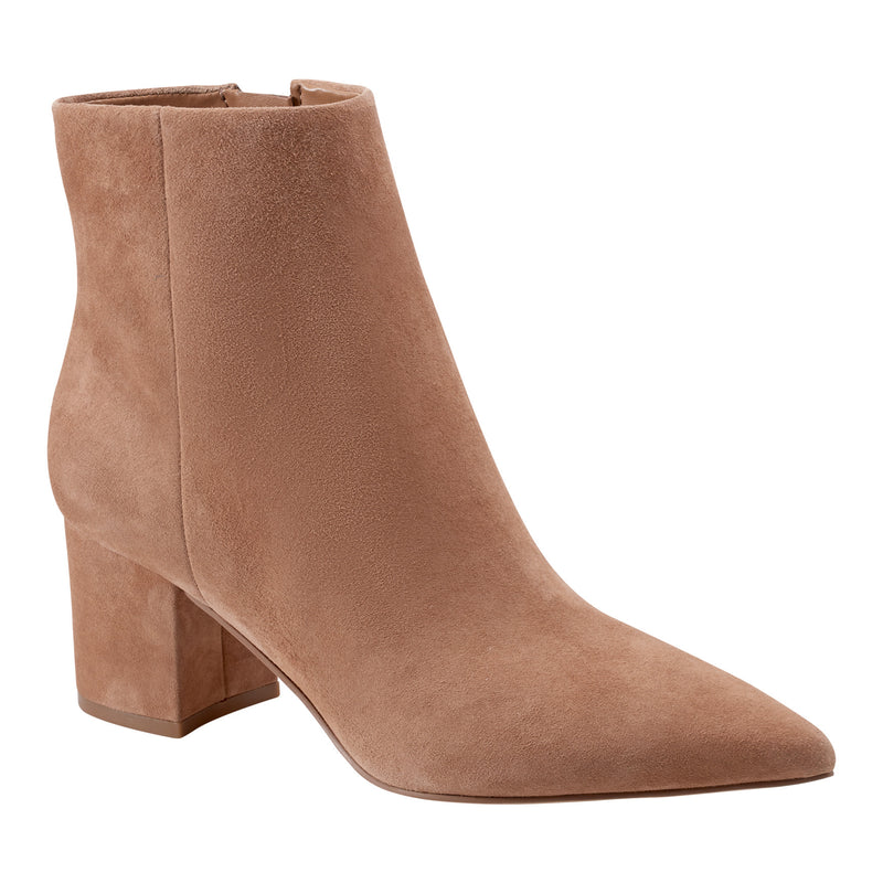 Jarli Pointy Leather Ankle Bootie