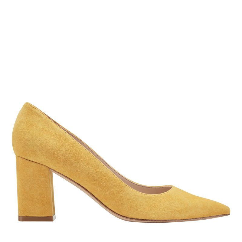 Zala Block Heel Pointy Toe Pump