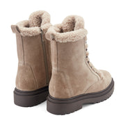 Braylee Leather Lace Up Bootie