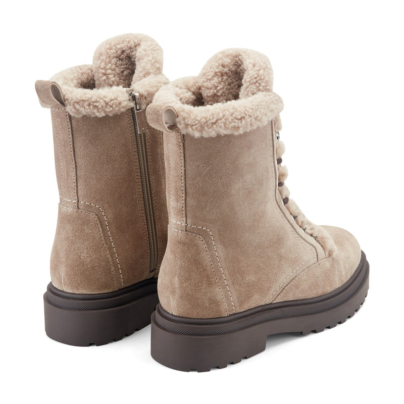 Braylee Leather Lace Up Bootie
