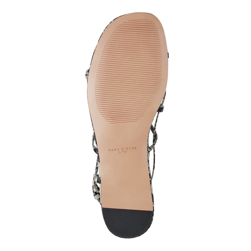 Elysha Leather Flat Sandal