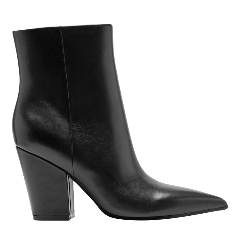 Elynna Block Heel Leather Bootie