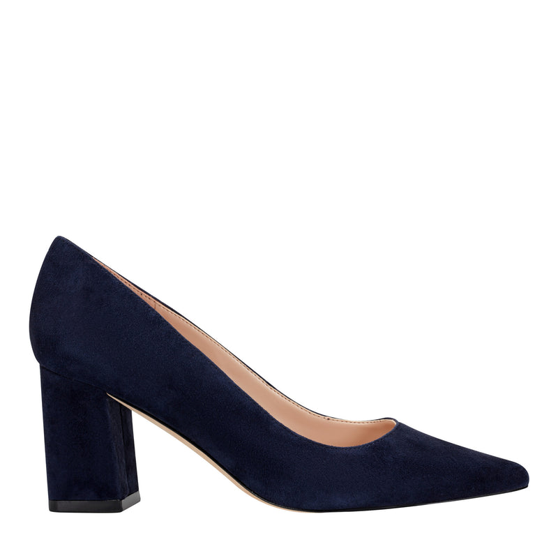 Zala Block Heel Pointy Toe Pump