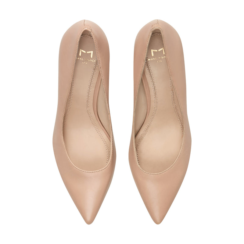 Zala Block Heel Pointy Toe Pump