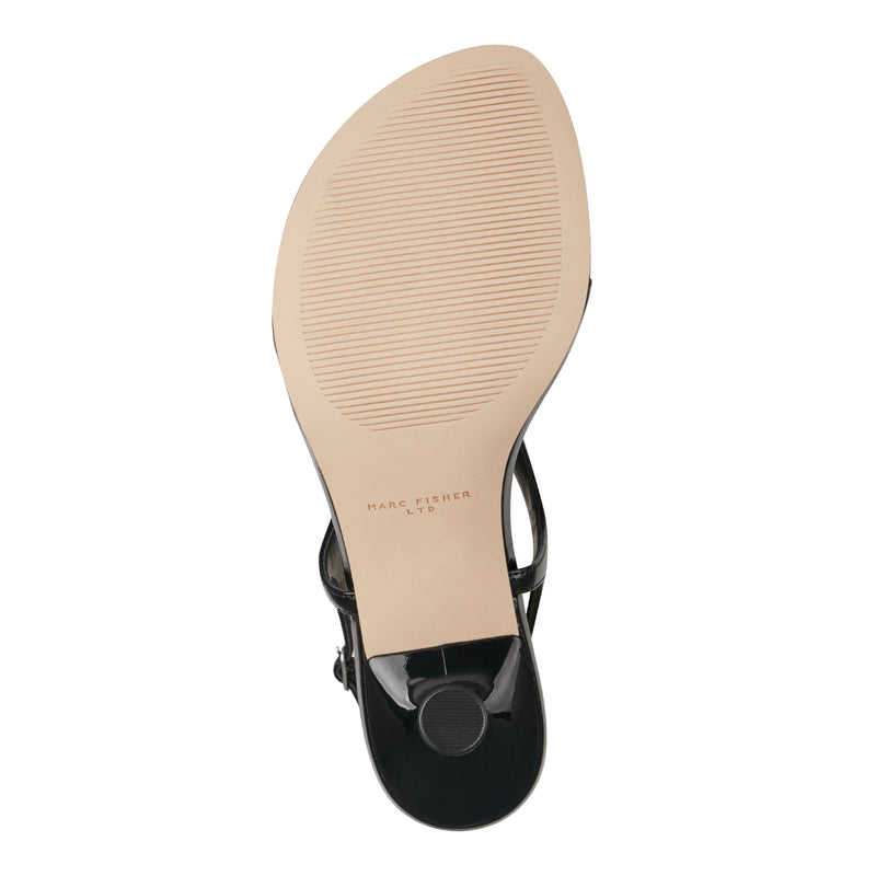 Pelysa Leather Heeled Thong Sandal