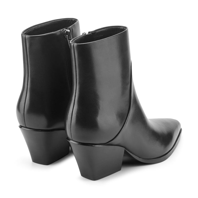Tarel Leather Ankle Bootie