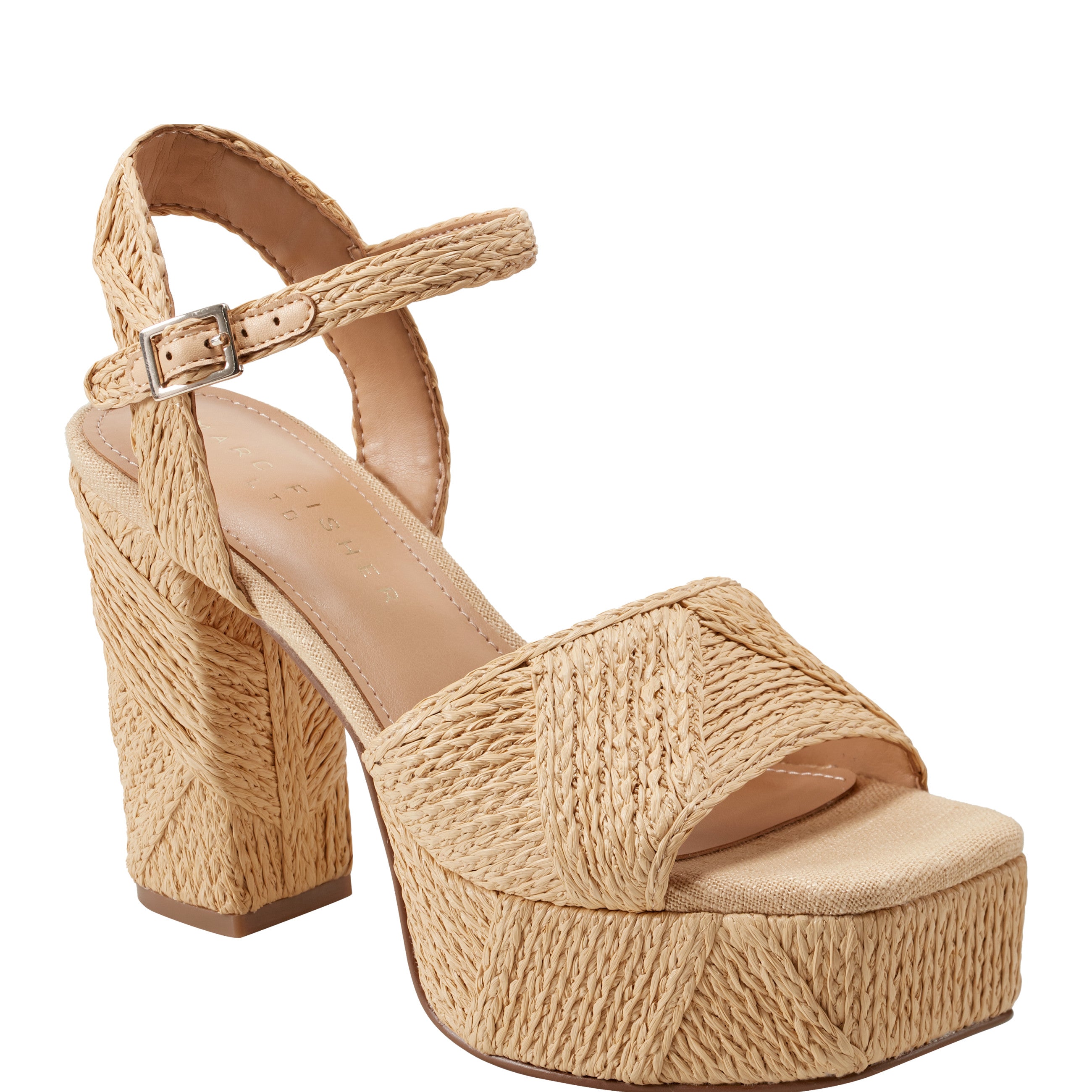 Women's Calyn Platform Sandal Natural Marc Fisher Footwear