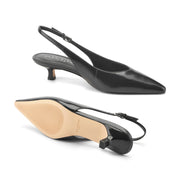 Luciey Kitten Heel Slingback Pump