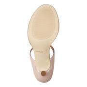 Alonde Leather Heeled Slide Sandal