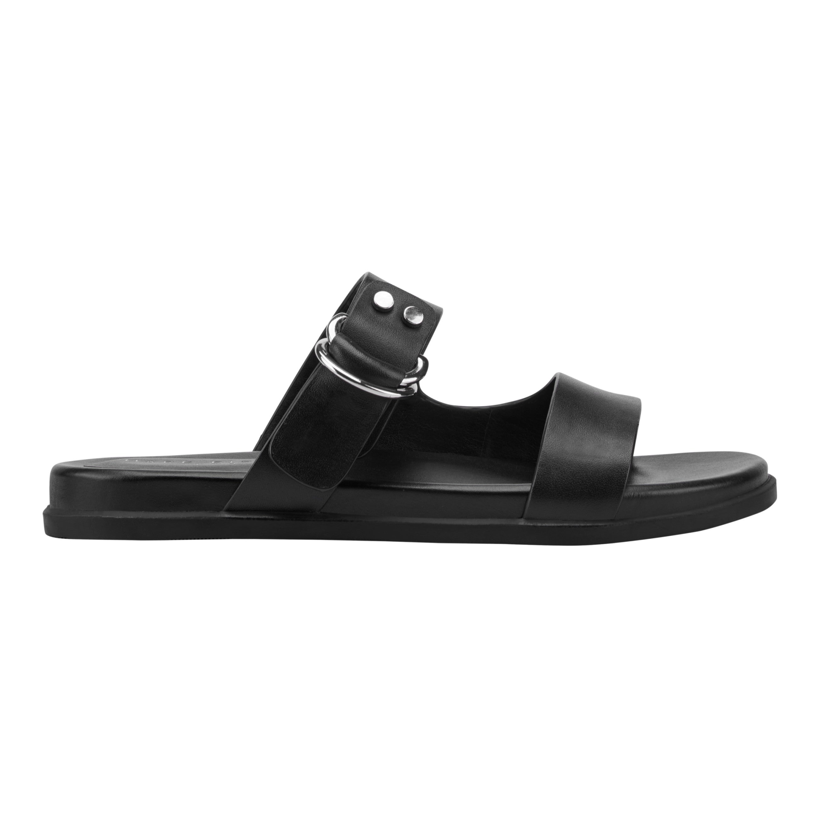 Gia Flat Leather Sandal