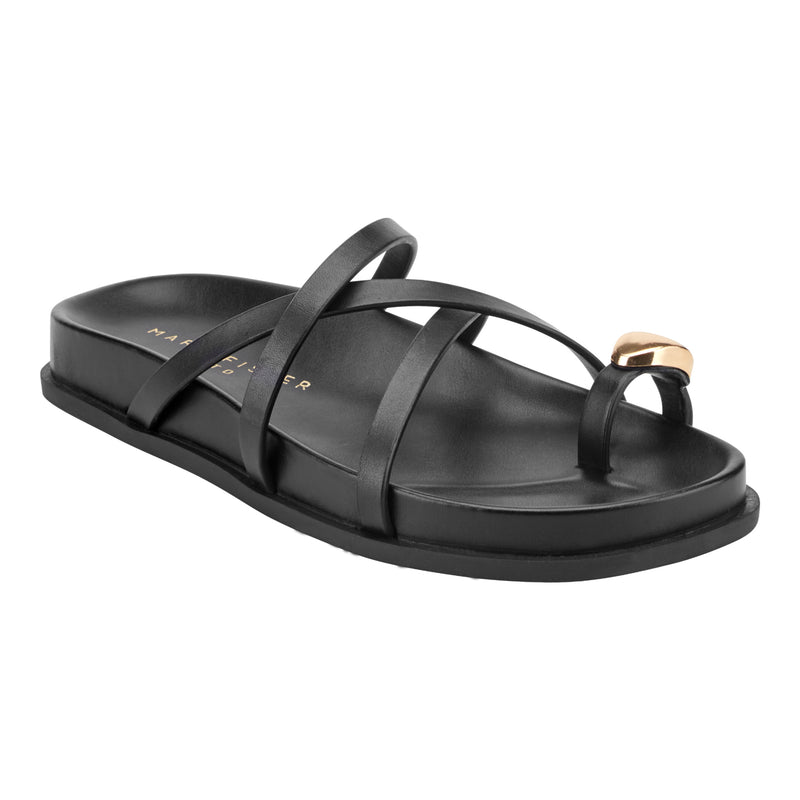 Braidey Strappy Flat Leather Sandal
