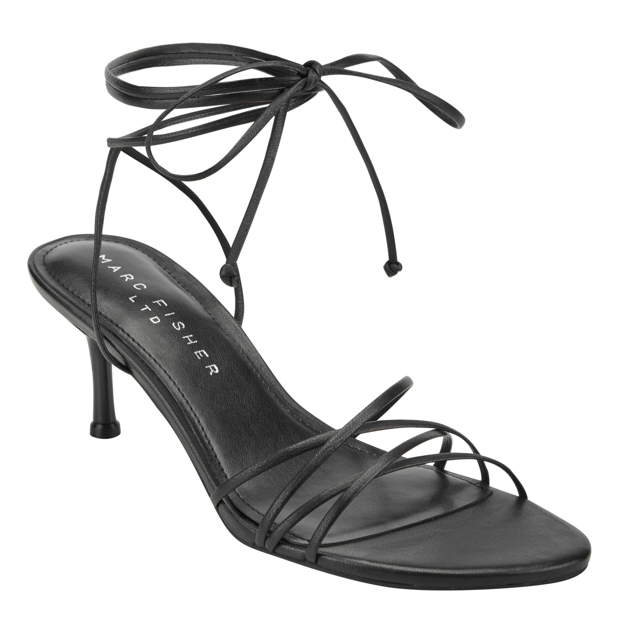 Gineva Leather Ankle Wrap Sandal