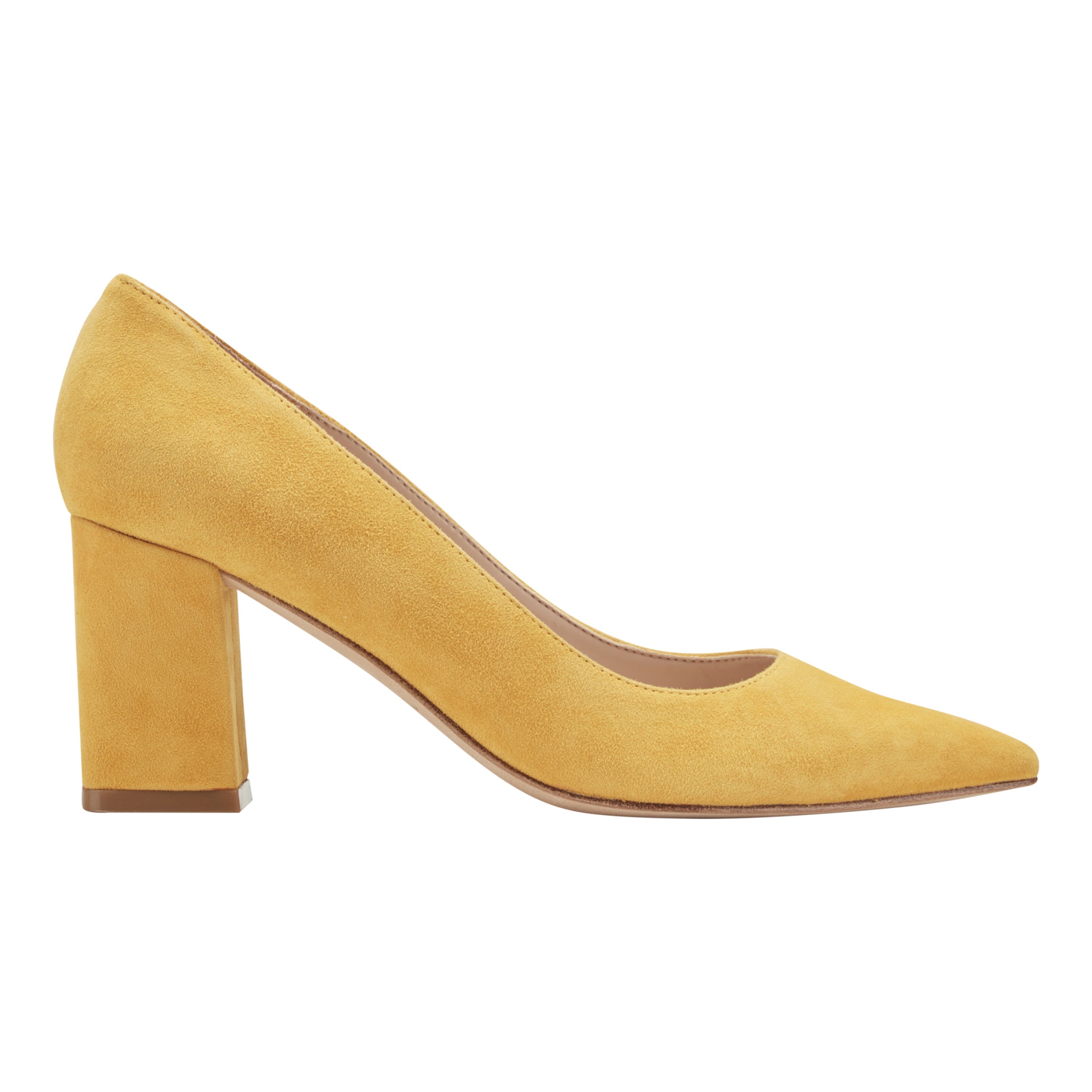 Zala Block Heel Pointy Toe Pump