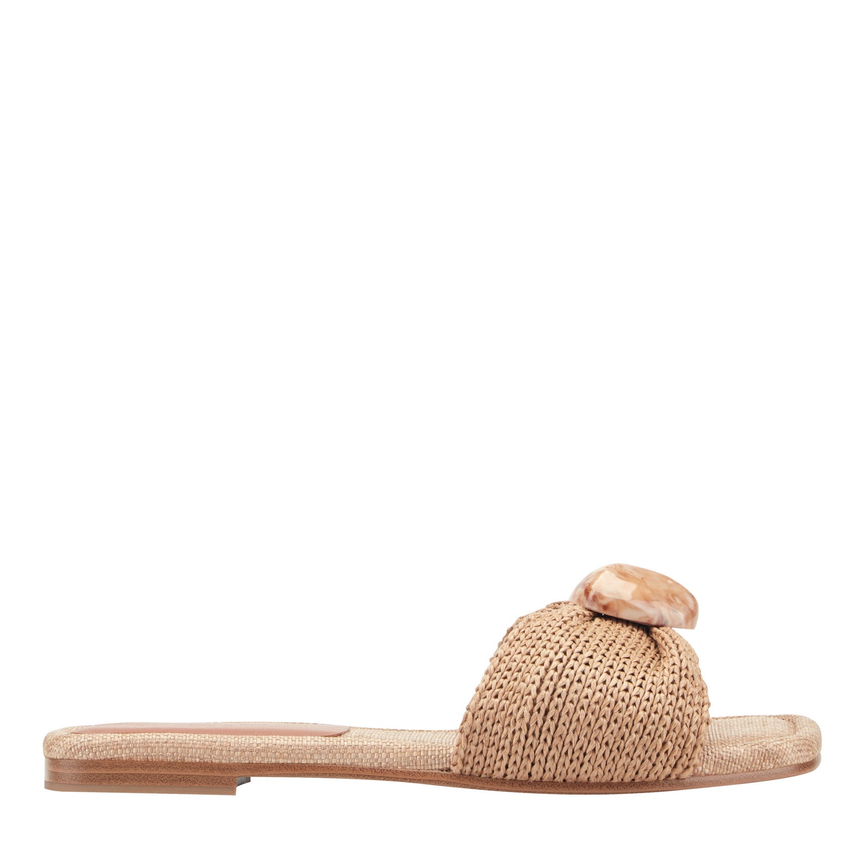 kimiko★ Women's Kimiko Flat Slide Sandal - Natural | Marc Fisher Footwear