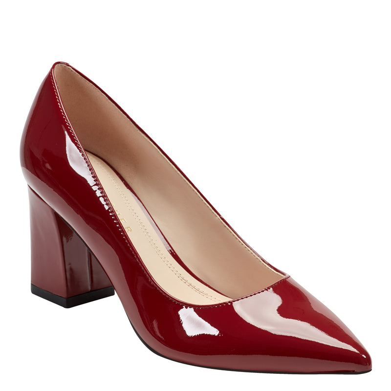 Zala Block Heel Pointy Toe Pump