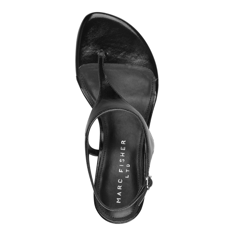 Pelysa Leather Heeled Thong Sandal