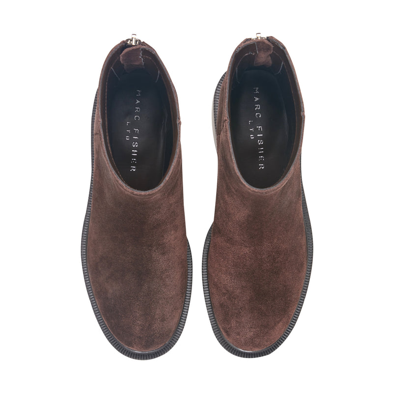 Shylina Leather Lug Sole Bootie