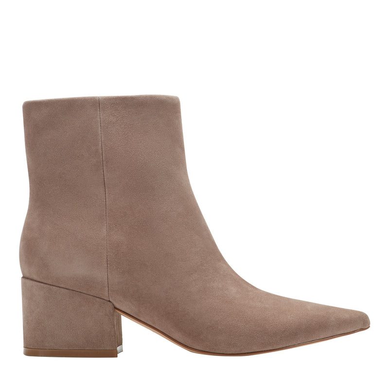 Alfie Block Heel Leather Ankle Bootie