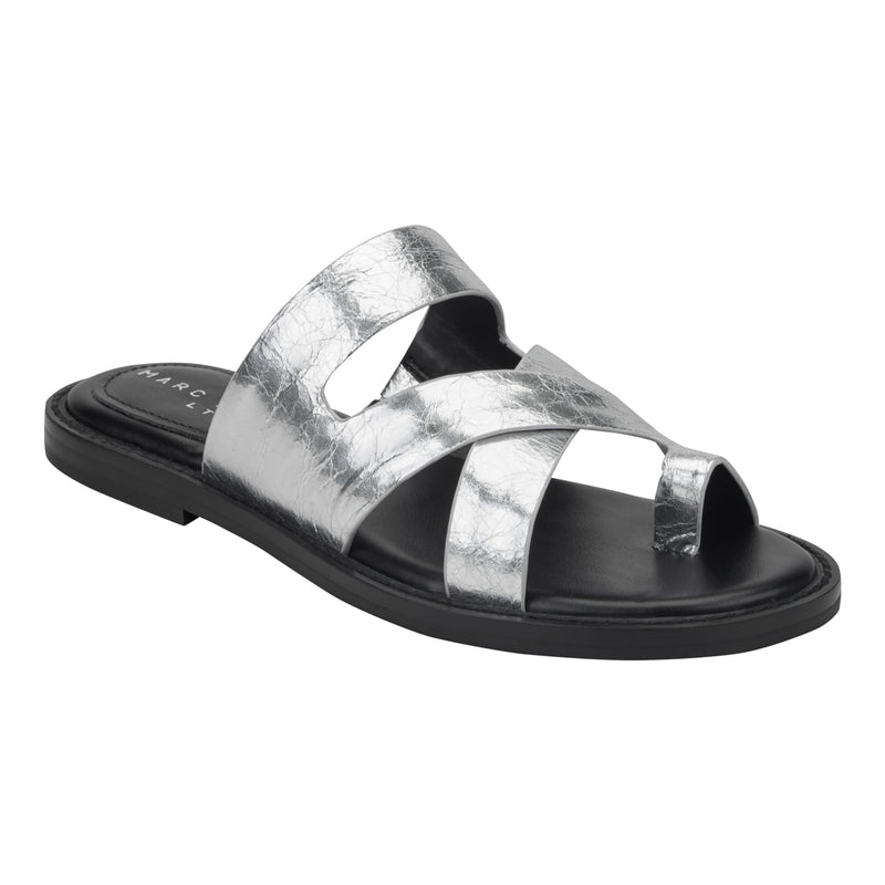 Genella Flat Leather Sandal