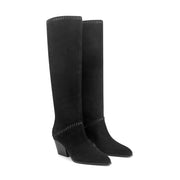 Tayla Block Heel Leather Boot