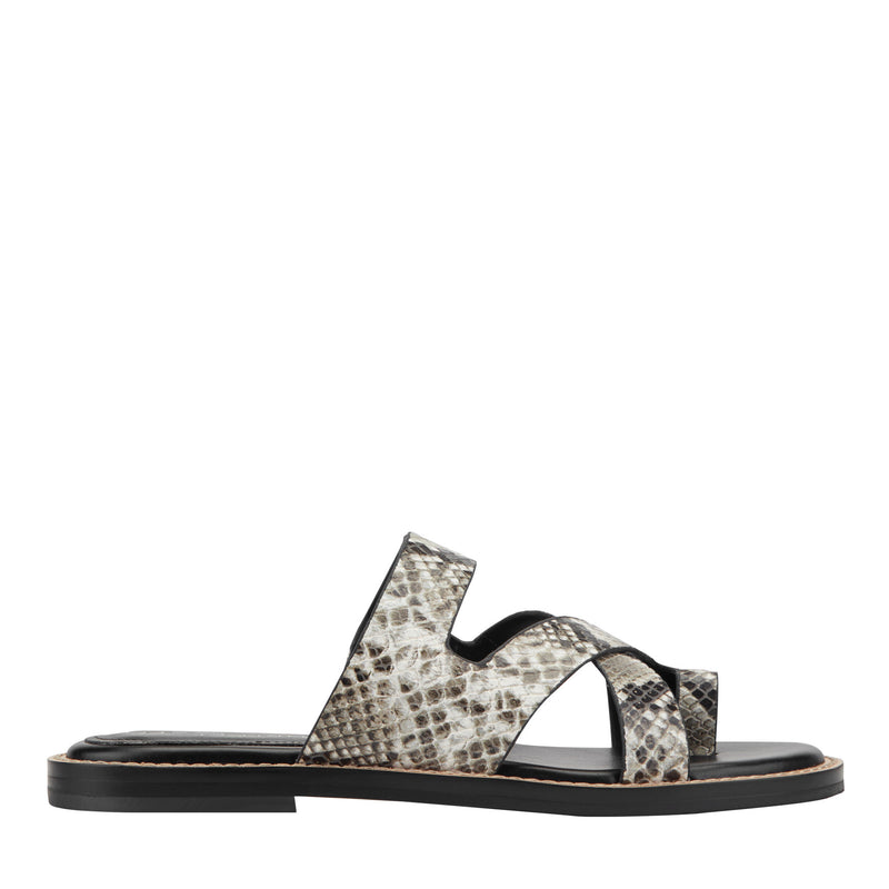 Genella Flat Leather Sandal