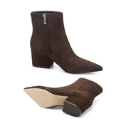 Alfie Block Heel Leather Ankle Bootie
