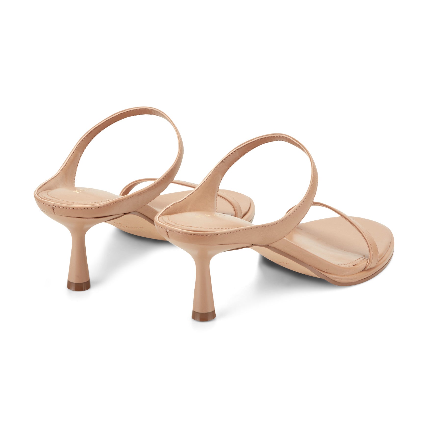 Alonde Leather Heeled Slide Sandal
