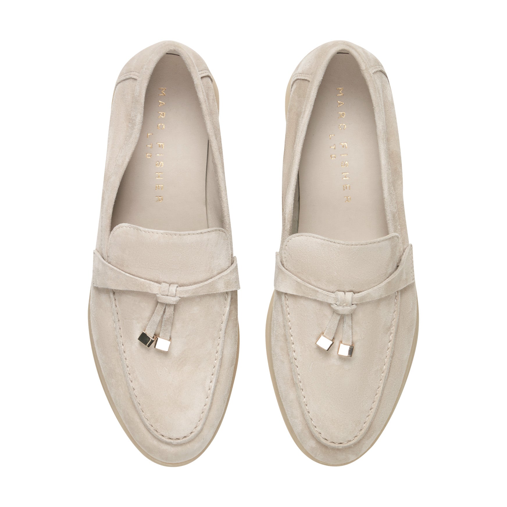 Women's Yanelli Casual Leather Loafer - Taupe Suede | Marc Fisher