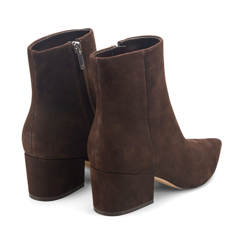 Alfie Block Heel Leather Ankle Bootie