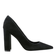 Abilene Leather Block Heel Pointy Toe Pump