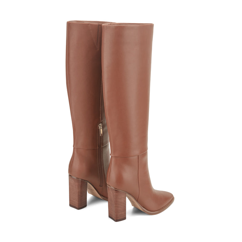 Marc Fisher Women's Lannie Wide Calf Boots - Medium Natural - 8 Marc Fisher Women's Lannie Wide Calf Boots - Medium Natural - 8