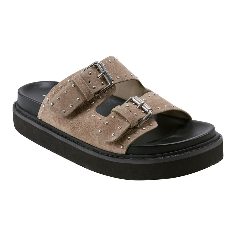 Agusta Studded Slide Sandal