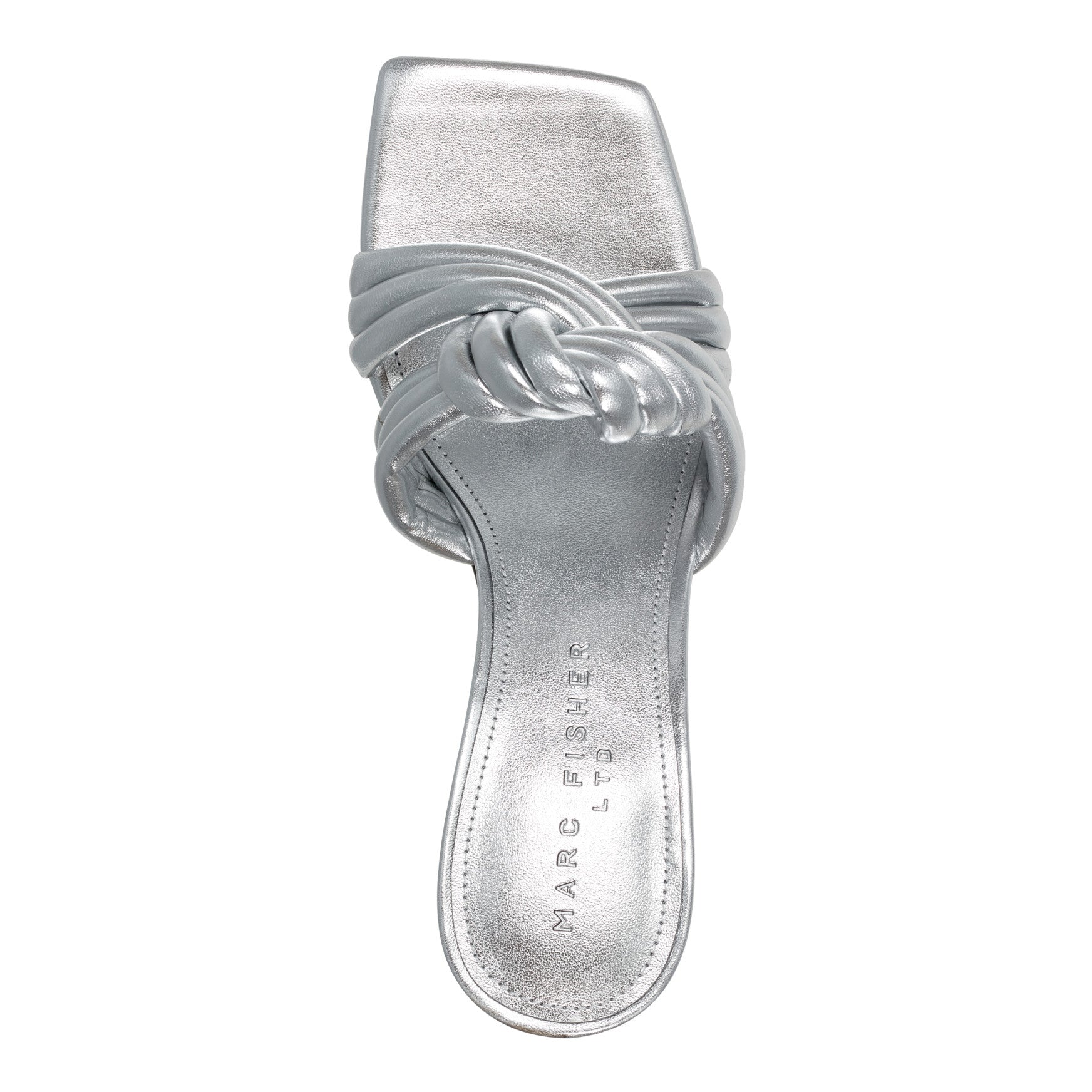 Dru Knotted Leather Slide Sandal