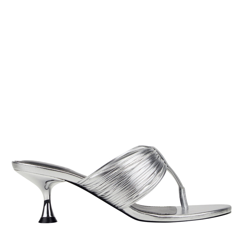 Pamilla Leather Heeled Thong Sandal