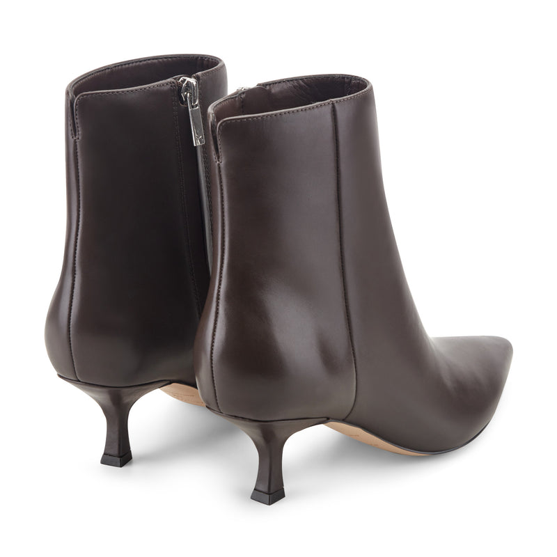 Francy Kitten Heel Leather Bootie