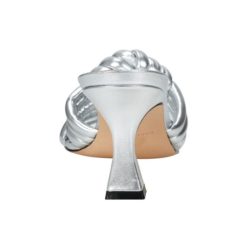 Dru Knotted Leather Slide Sandal