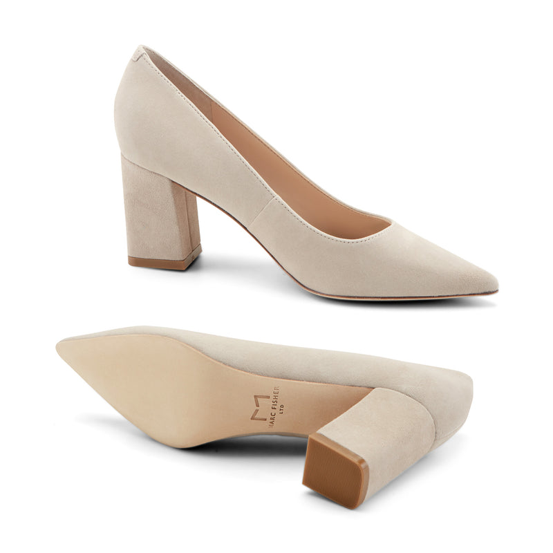 Zala Block Heel Pointy Toe Pump