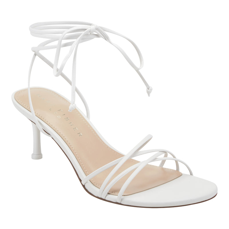 Gineva Leather Ankle Wrap Sandal