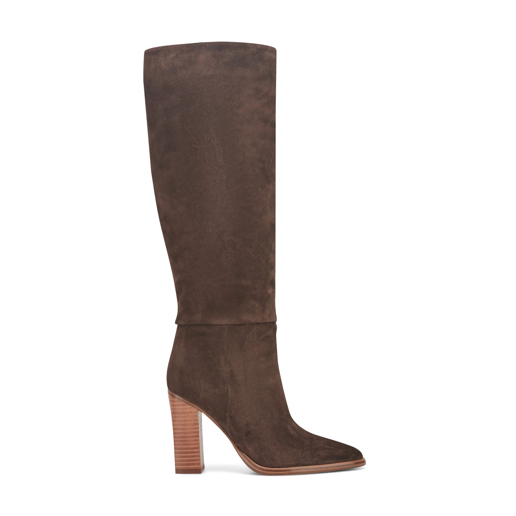 Marc Fisher LTD Lannie Women's Boots Dark Brown Suede : 7.5 M, Leather