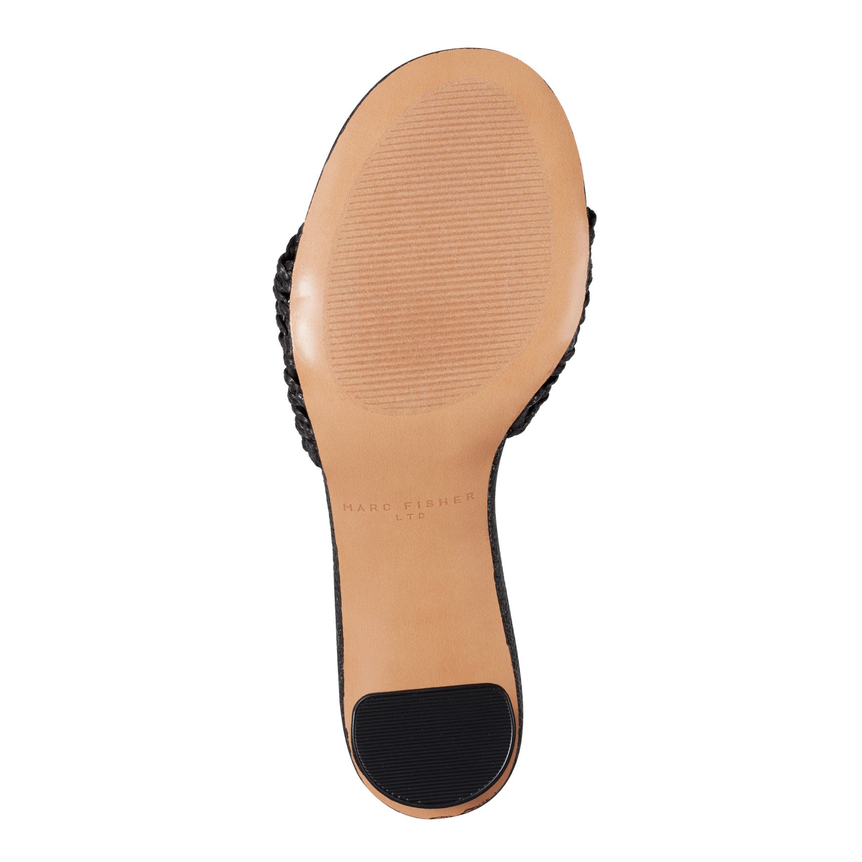 Women's Jazmine Dress Slide Sandal - Black Raffia | Marc Fisher