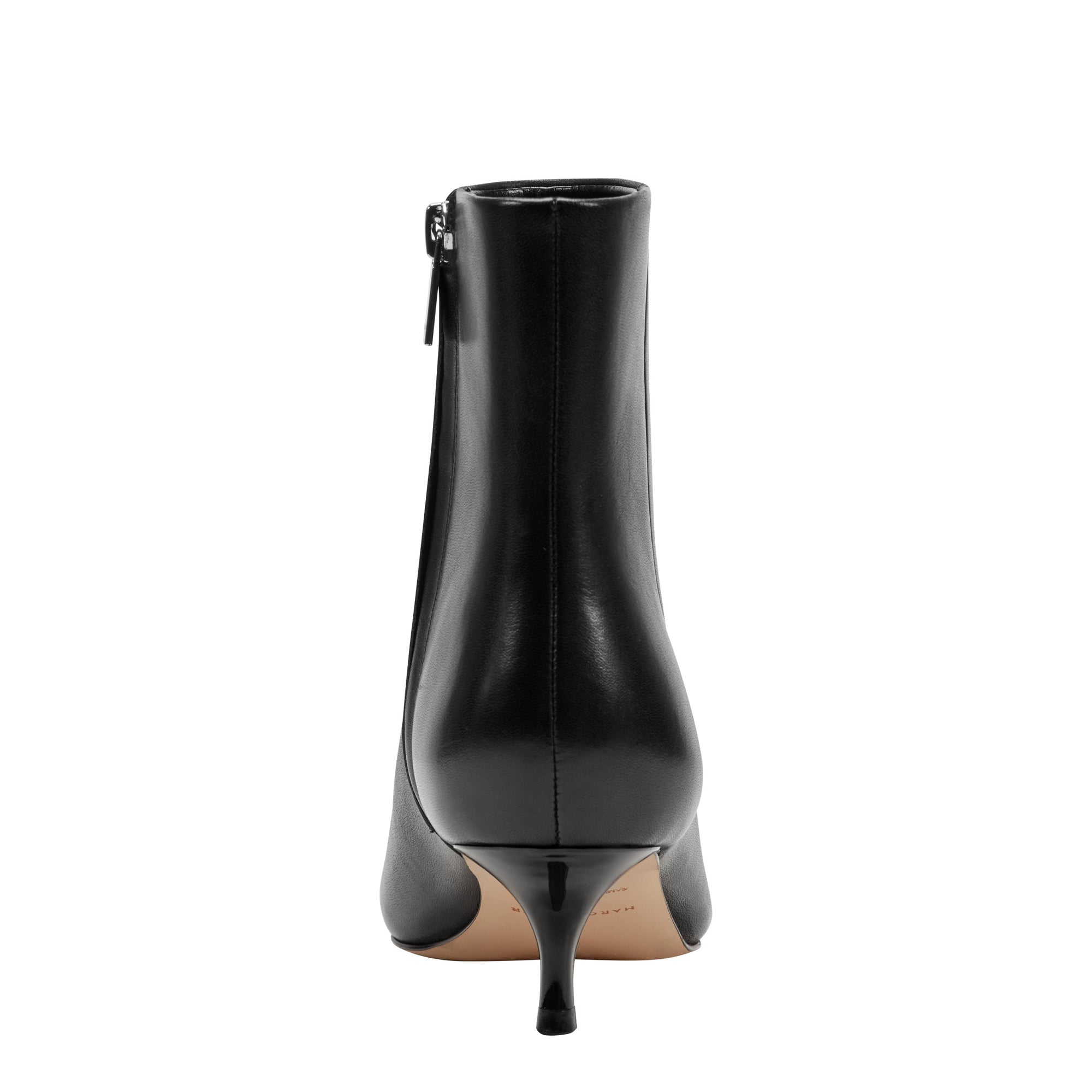 black leather dress boots kitten heel Marc Fisher LTD Kiona Women's Boots Black Leather : 6.5 M