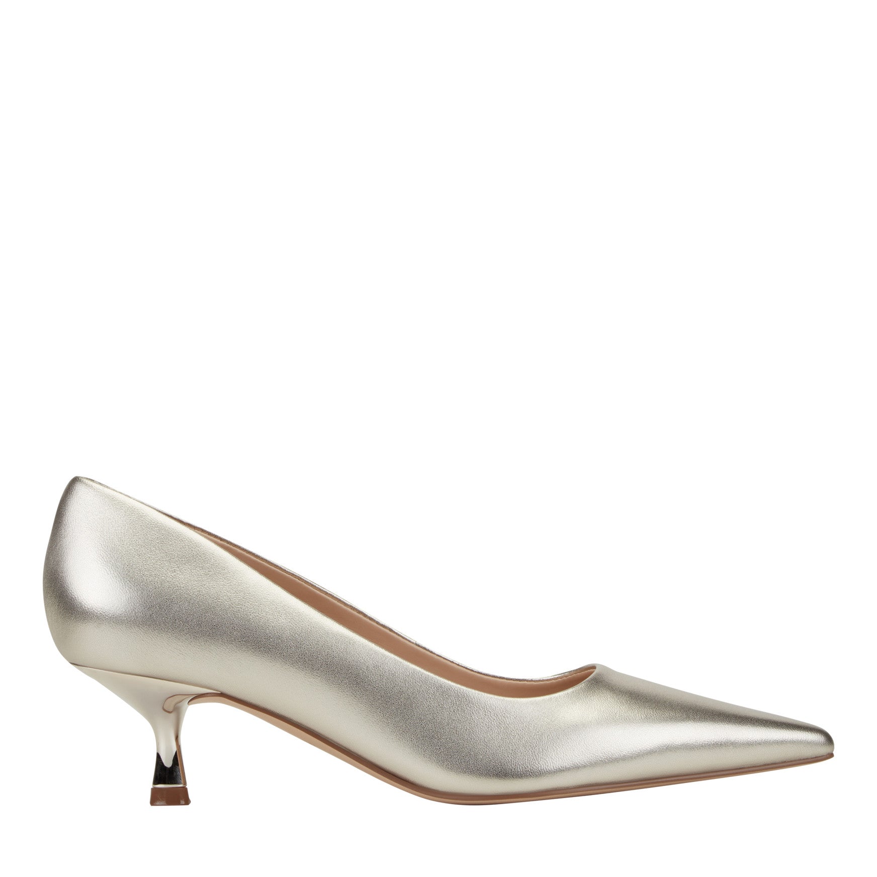 Calynna Leather Kitten Heel Pump