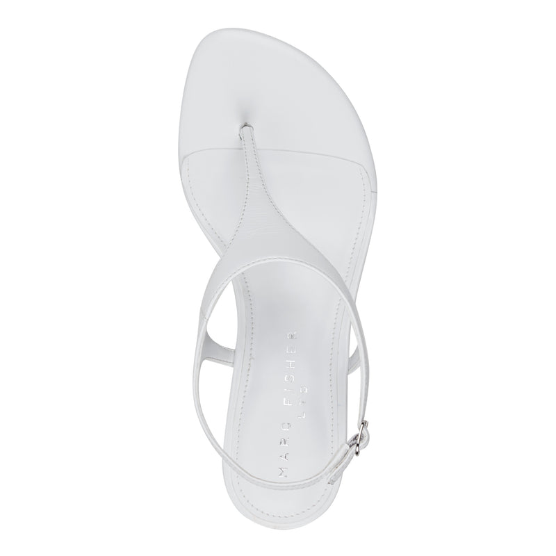Pelysa Leather Heeled Thong Sandal