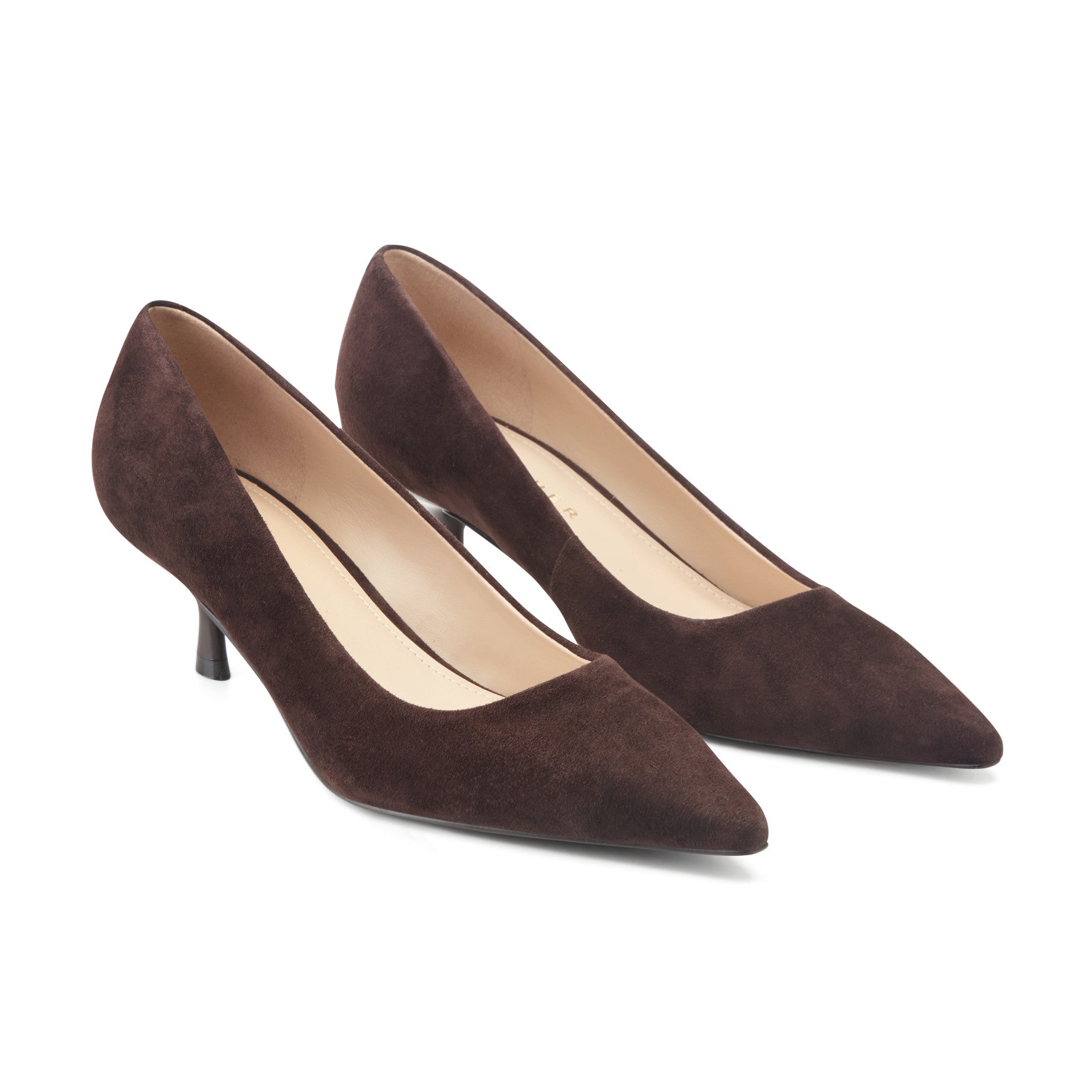 Calynna Leather Kitten Heel Pump