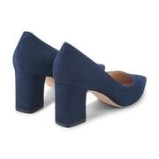 Zala Block Heel Pointy Toe Pump