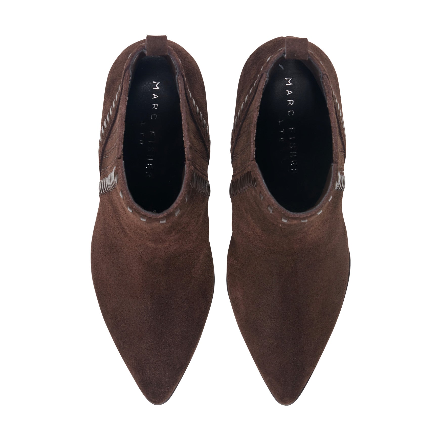 Alvira Leather Western Ankle Bootie