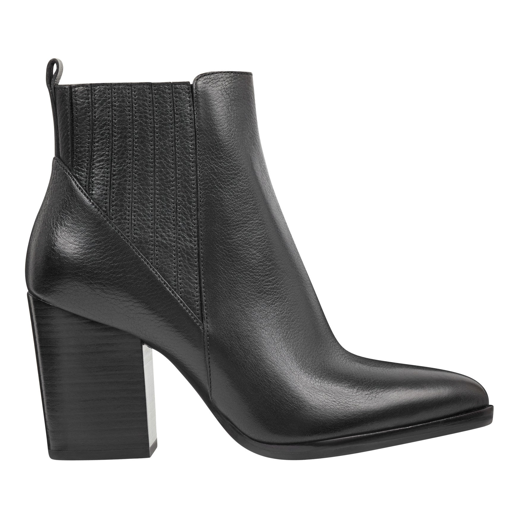 Alva Pointy Toe Leather Bootie