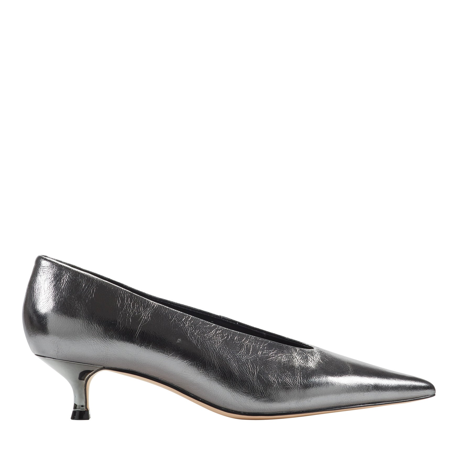 Cecile Leather Kitten Heel Pump